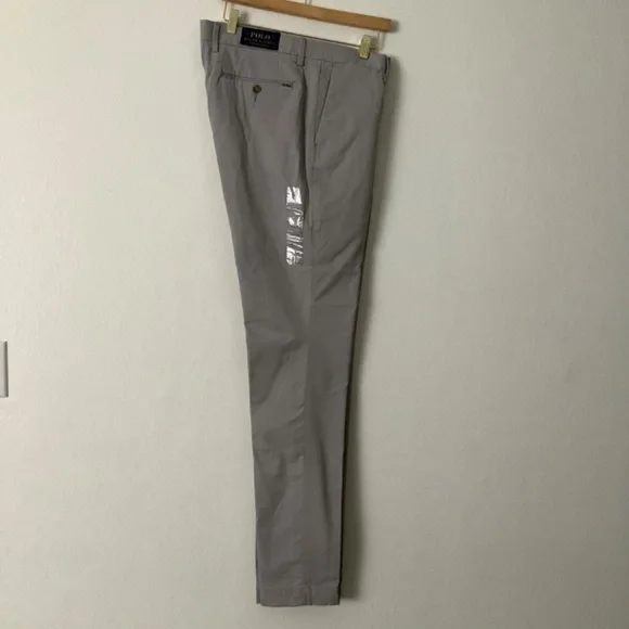 New Polo Ralph Lauren Stretch Slim Fit Gray Pants Size 36x34 - Picture 8 of 9